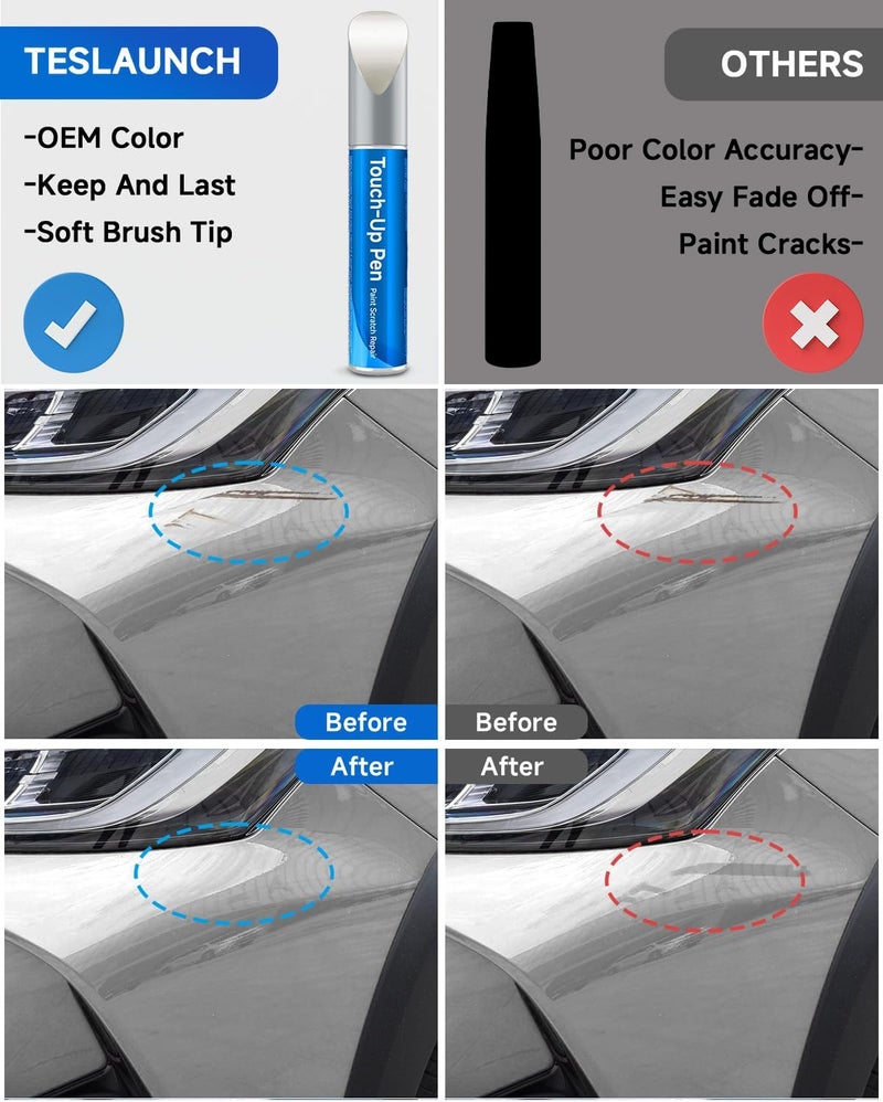 RSACET 070 Blizzard Pearl Tricoat Touch Up Paint Compatible with Toyota Exact Match Touch Up Paint Car Scratch Repair - Image 2
